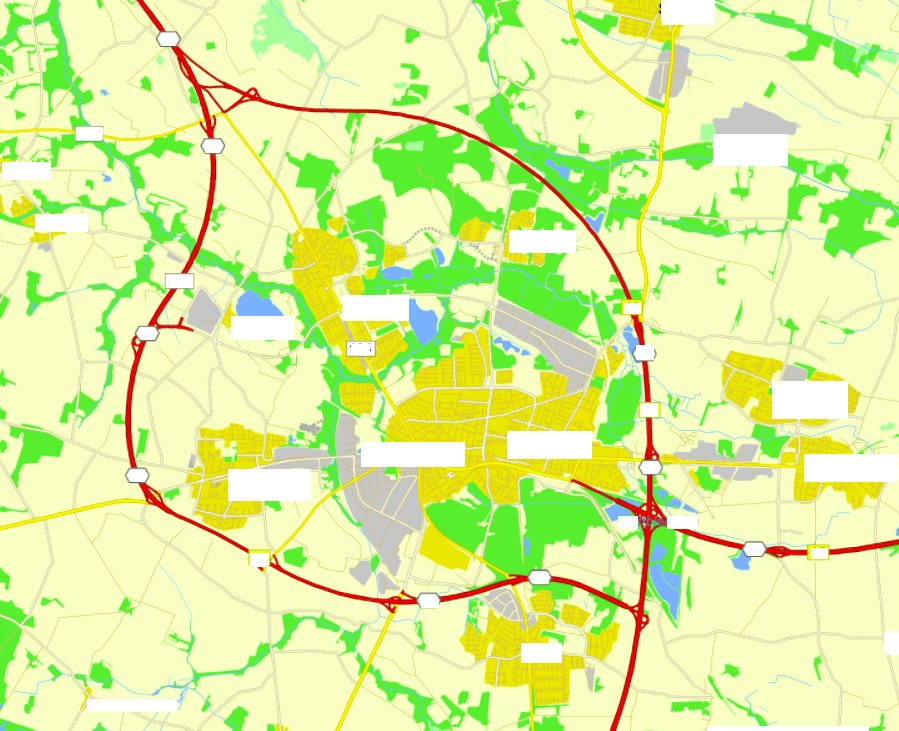 QUIZ: Which is the more populous city/town? (same scale)