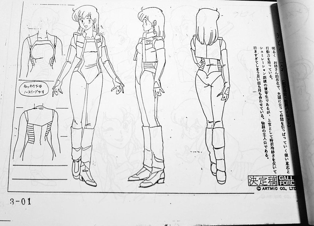 ガルフォース設定資料から ラビィです #松井菜桜子 さんが演じられまし