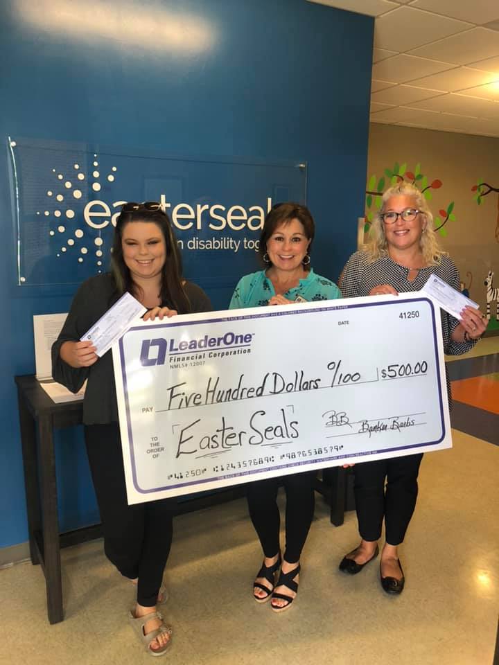 EasterSealsBham's tweet photo. Thank You LeaderOne Financial - Alabama and Lending a Hand - Leader1 Alabama for offering their clients a chance to donate to a nonprofit of their choice! 

We received a $500 donation thanks to two anonymous donors who worked with LeaderOne Financial to refinance their homes! https://t.co/A8QoShkuLP