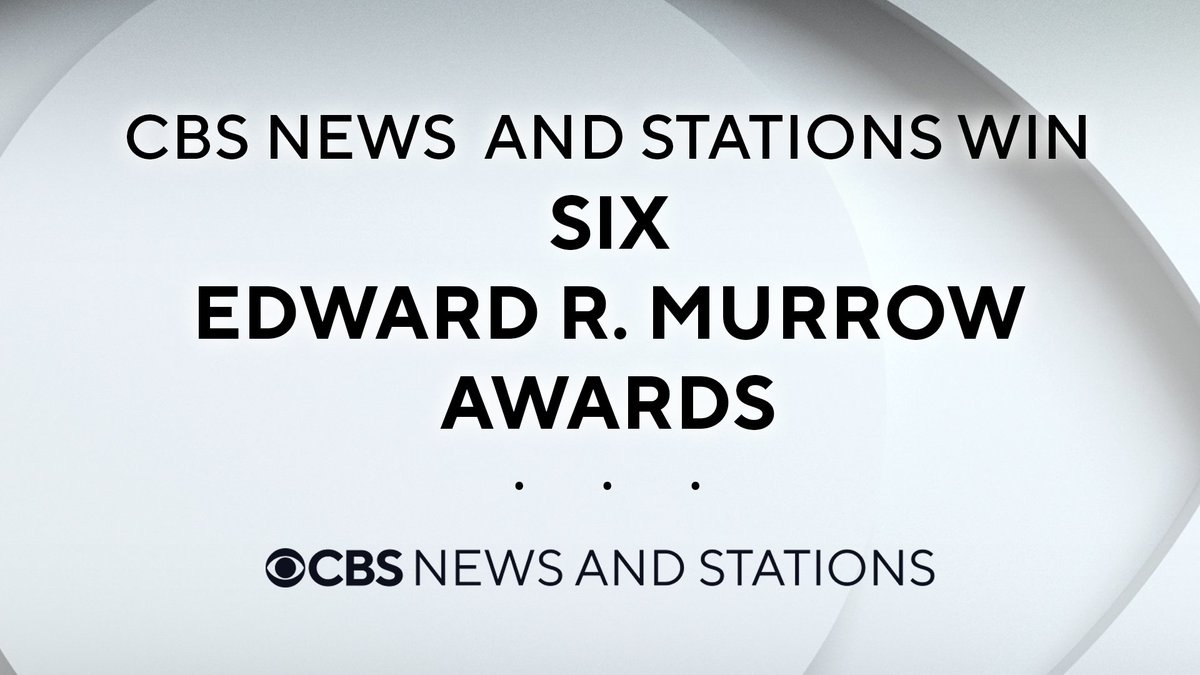 CBS News and Stations won six Edward R. Murrow Awards for Excellence in Journalism from the <a href="/RTDNA/">RTDNA</a>: Congrats to the <a href="/CBSEveningNews/">CBS Evening News</a> with <a href="/NorahODonnell/">Norah O'Donnell 🇺🇸</a>, <a href="/60Minutes/">60 Minutes</a>, <a href="/CBSNewsRadio/">CBS News Radio</a>, and WBBM-TV in Chicago. 

More: bit.ly/2XBJrSA