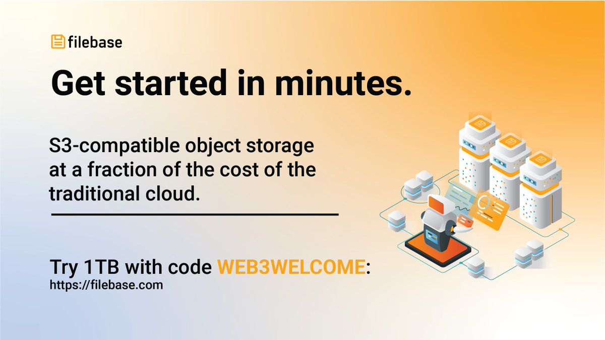 Filebase on Twitter encrypted by default, and cost