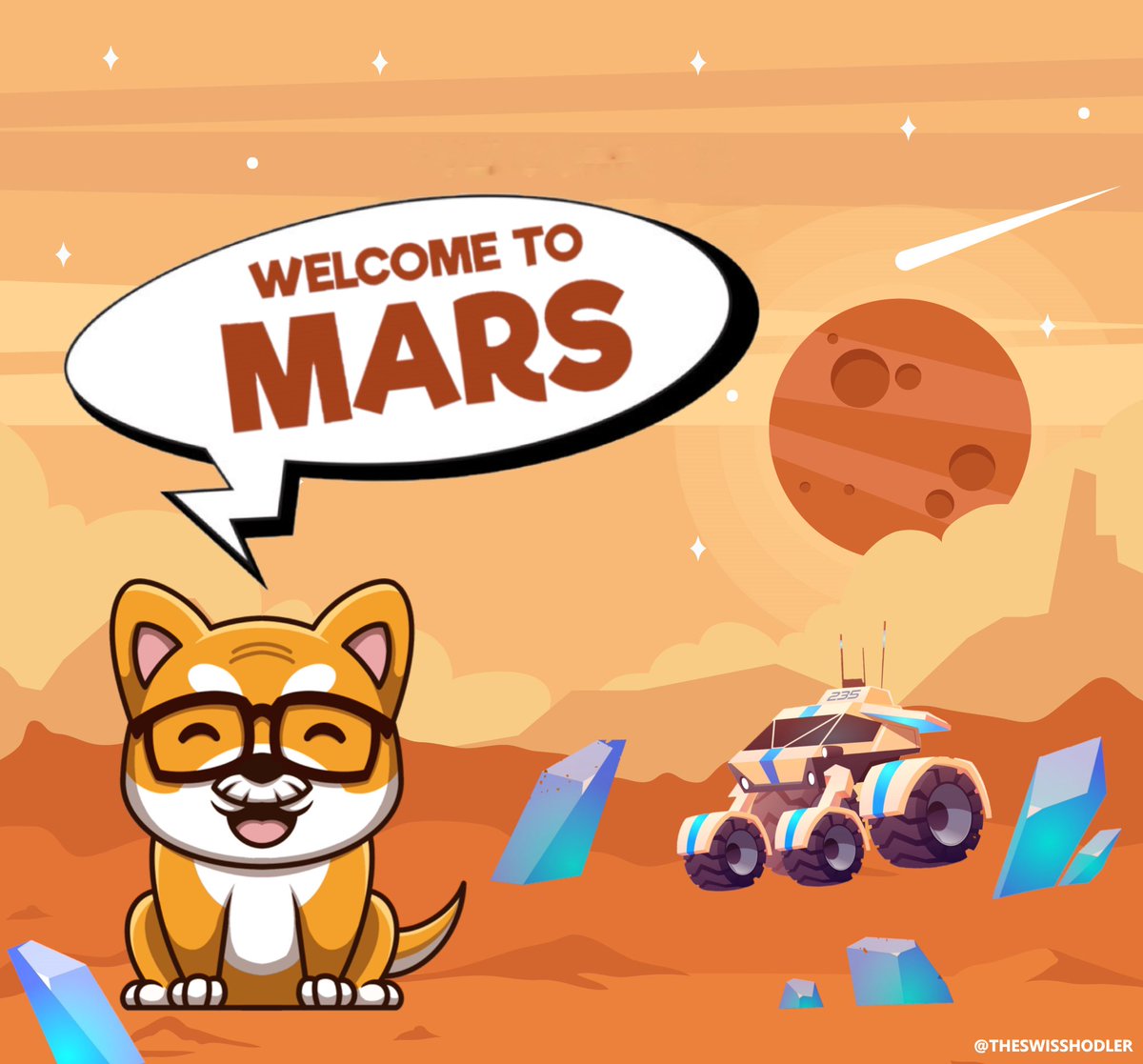 THESWISSHODLER's tweet photo. Its just a matter of time @DaddyDOGEtoken will drive with the rover on HighwayOne to explore the red planet.
#DaddyDoge #DaddyDogeToken #MarsRover #Explore #RedBullOfCrypto #ElonMusk #SpaceX #Nasa https://t.co/4Zt5kVZ5kd