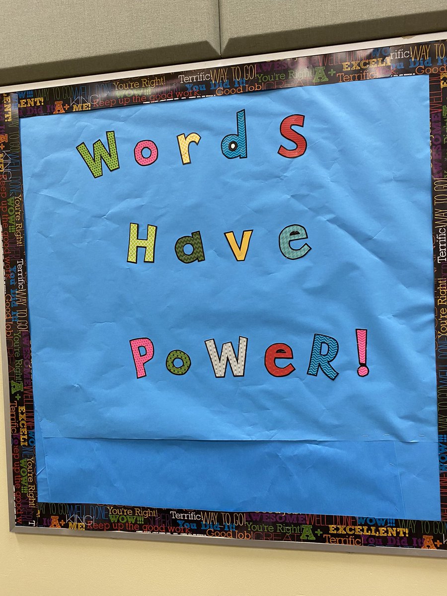 Words have power!! Calling all teachers! Come on by to D102 to help add some words to Mrs. Johnson’s encouraging quotes board. #MCJHStrongerTogether