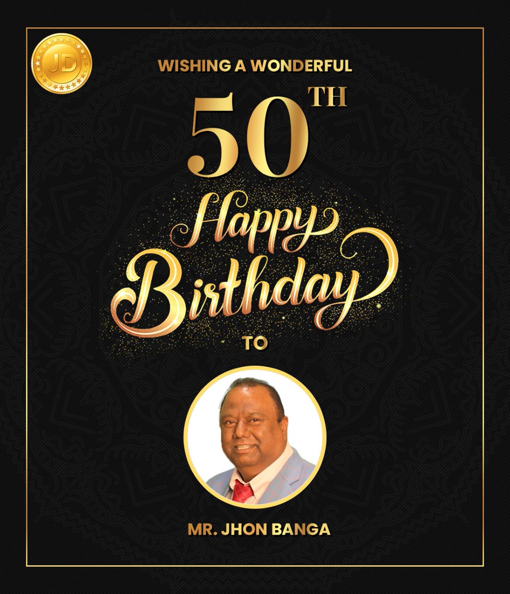 JD_COIN's tweet photo. JD Coin team wishes Mr. Jhon Banga a very Happy 50th Birthday. https://t.co/atKrC4fx0S