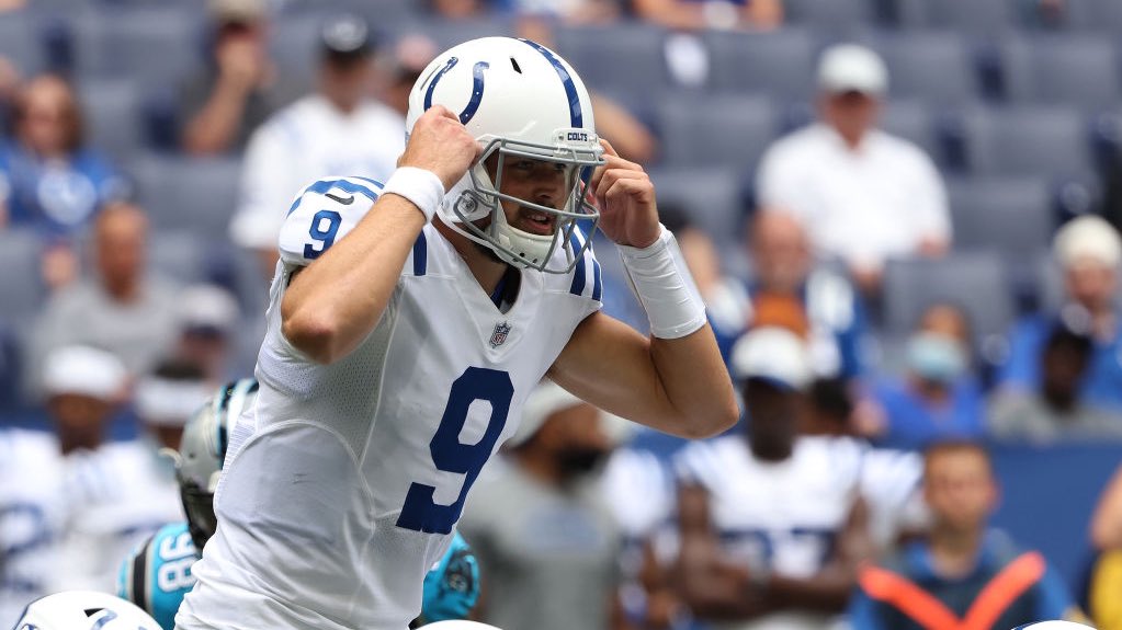 char_cliff's tweet photo. Jacob Eason of late:
-Thurs & Fri: 0 turnovers vs. #Panthers in joint practices
-Sun: First game action in 600+ days 15/21, 183 YDS (94.5 PFF rating - best of any QB this preseason)
-Tues: 12/16 “best” camp day per @zkeefer
Heck of a statement. Full story at 5 @WISH_TV https://t.co/a8ojReDa8X