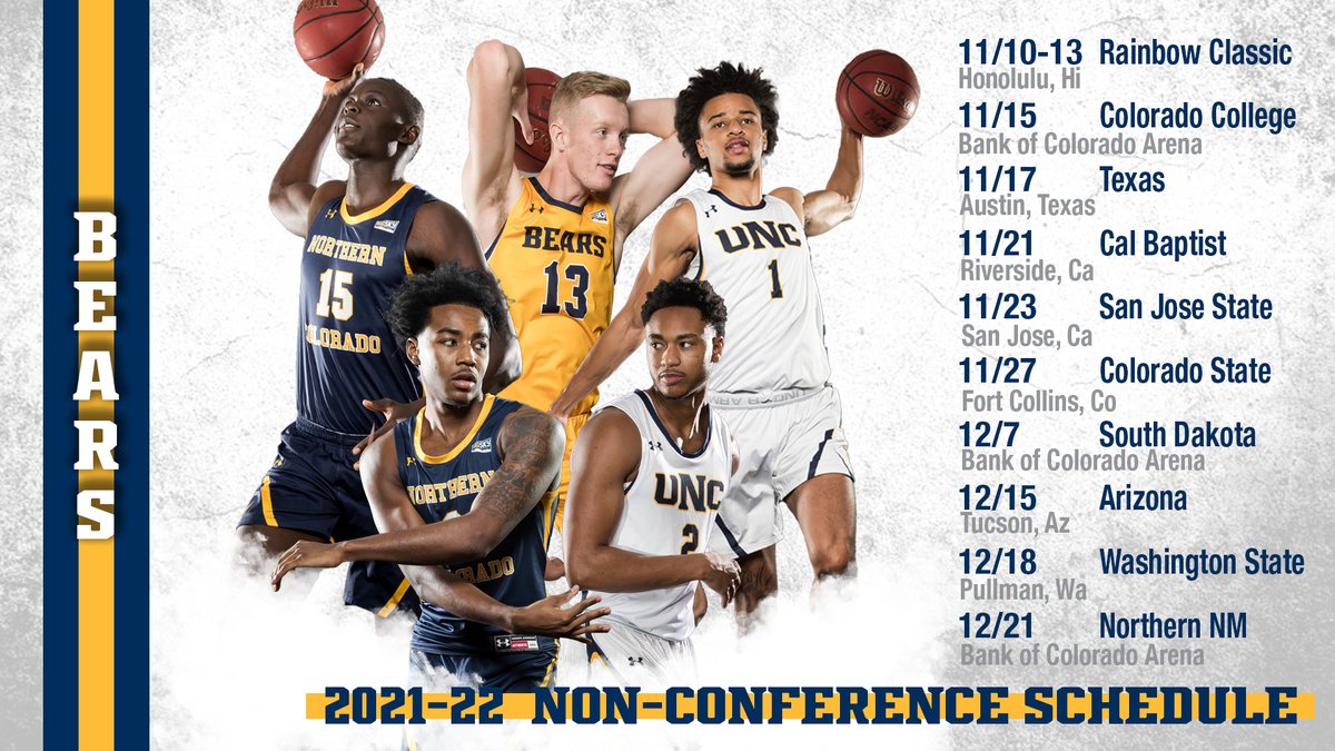 Check out the full 2021-22 schedule below

📰 >> bit.ly/386dNid
🗓️ >> uncbears.com/sports/mens-ba…

#BearsStrong🐻🏀