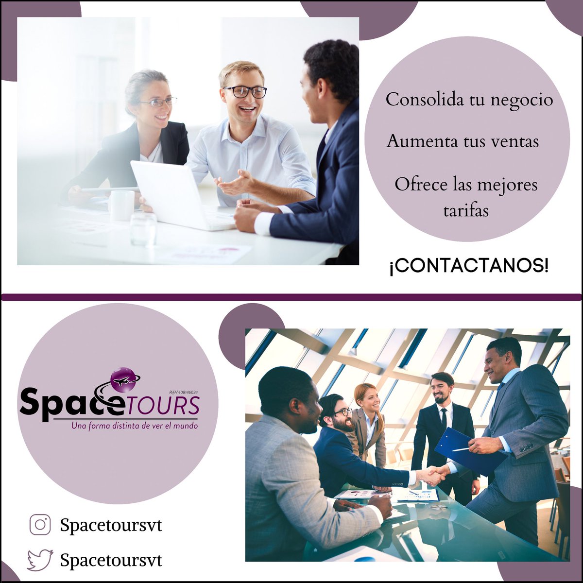 SpaceToursVT's tweet image. ✅Nuestro personal de comercialización:

🟣0212-461-8346
      Extensión 110

🟣Correo: 
     Contactanos@spacetoursvt.com

✈️𝐔𝐧𝐚 𝐟𝐨𝐫𝐦𝐚 𝐝𝐢𝐬𝐭𝐢𝐧𝐭𝐚 𝐝𝐞 𝐯𝐞𝐫 𝐞𝐥 𝐦𝐮𝐧𝐝𝐨✈️