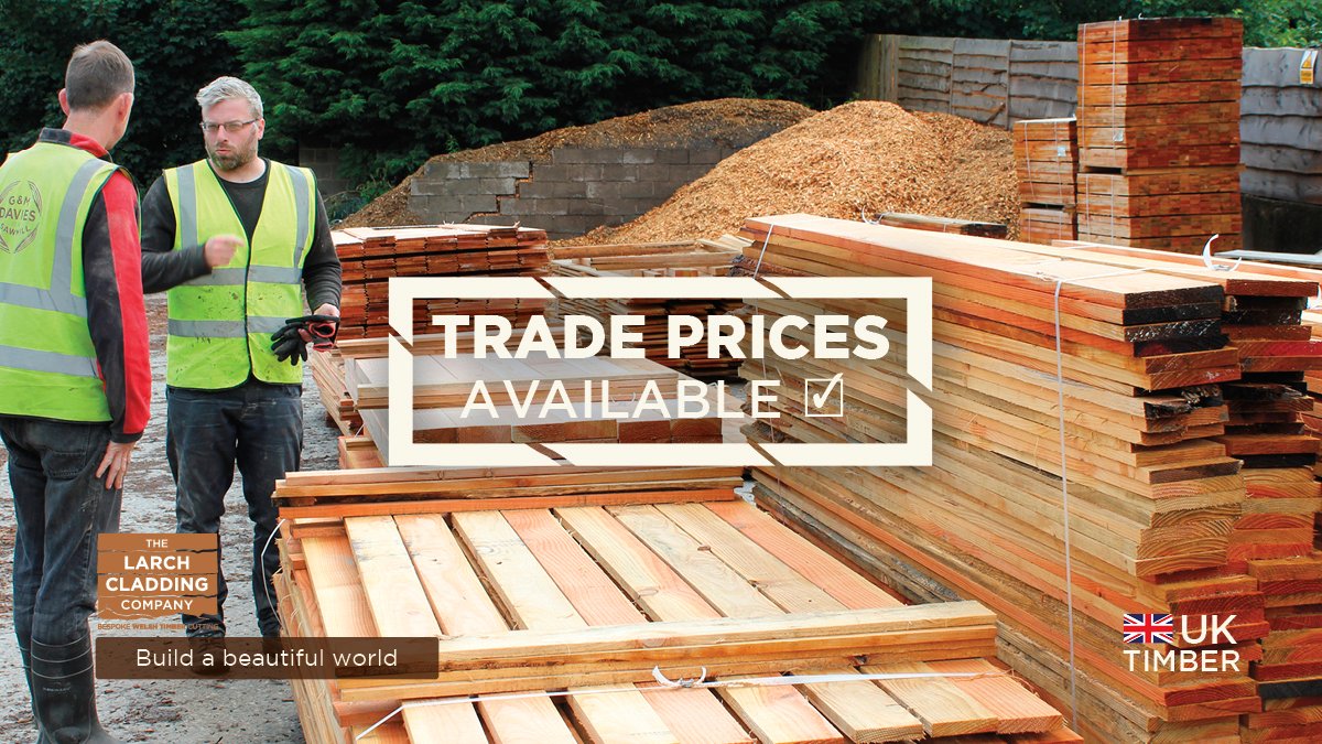 larch_co's tweet image. TRADE PRICES AVAILABLE
Check out more here: 
thelarchcladdingcompany.co.uk/timber-at-trad… 
Call our FREE HELPLINE: 07392 978020 #UKTimber #WelshTimber #TradePrices