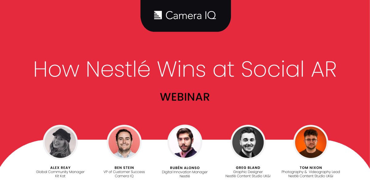 cameraiqco's tweet photo. ICYMI: The Nestlé team shares their overall approach to AR, how KitKat executes an end-to-end AR strategy, and tools and tips to scale AR in this webinar. Watch on-demand now! https://t.co/5wqVnbdNr1 https://t.co/tf3s2PM7IM
