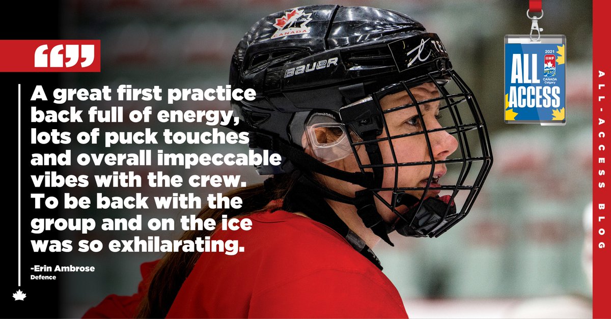 HockeyCanada's tweet photo. Checking in from Calgary, @ambrose_13 talks about the first day out of quarantine, how she filled her days in isolation and getting ready for Finland. π
FULL BLOG βΆοΈ https://t.co/o48YZZFXiE
#WomensWorlds | #HCAllAccess https://t.co/OtyC3d3cSI