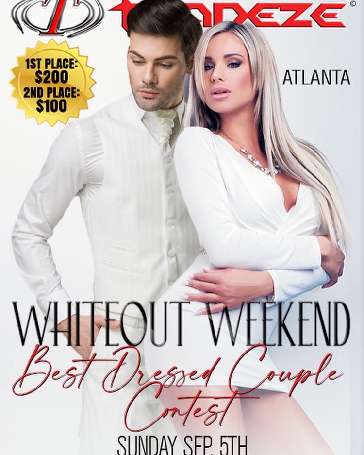 TrapezeClub's tweet photo. Don’t miss this Labor Day Whiteout Weekend‼️🤍🔥 Don your whitest, hottest looks for a full weekend out at the club‼️The weather and the members demand it‼️😍 #trapezeclub #lifestyleclub #labordayweekend #whiteparty #whiteoutweekend #allwhiteparty https://t.co/awRCApEiuR