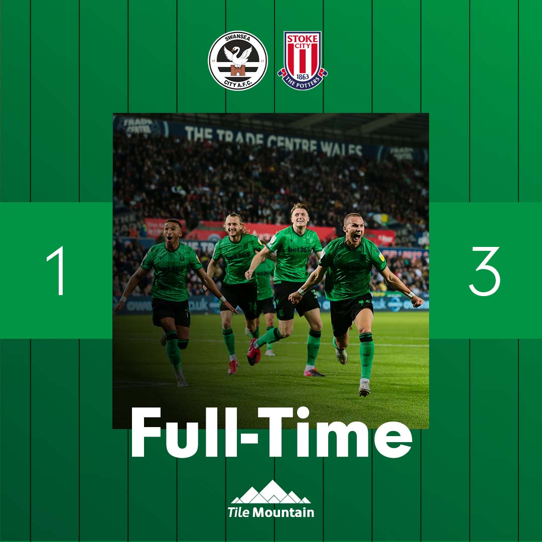 stokecity's tweet image. YESSSS! 😁

🦢 1-3 🟢⚫️ 
#SCFC #SWASTK