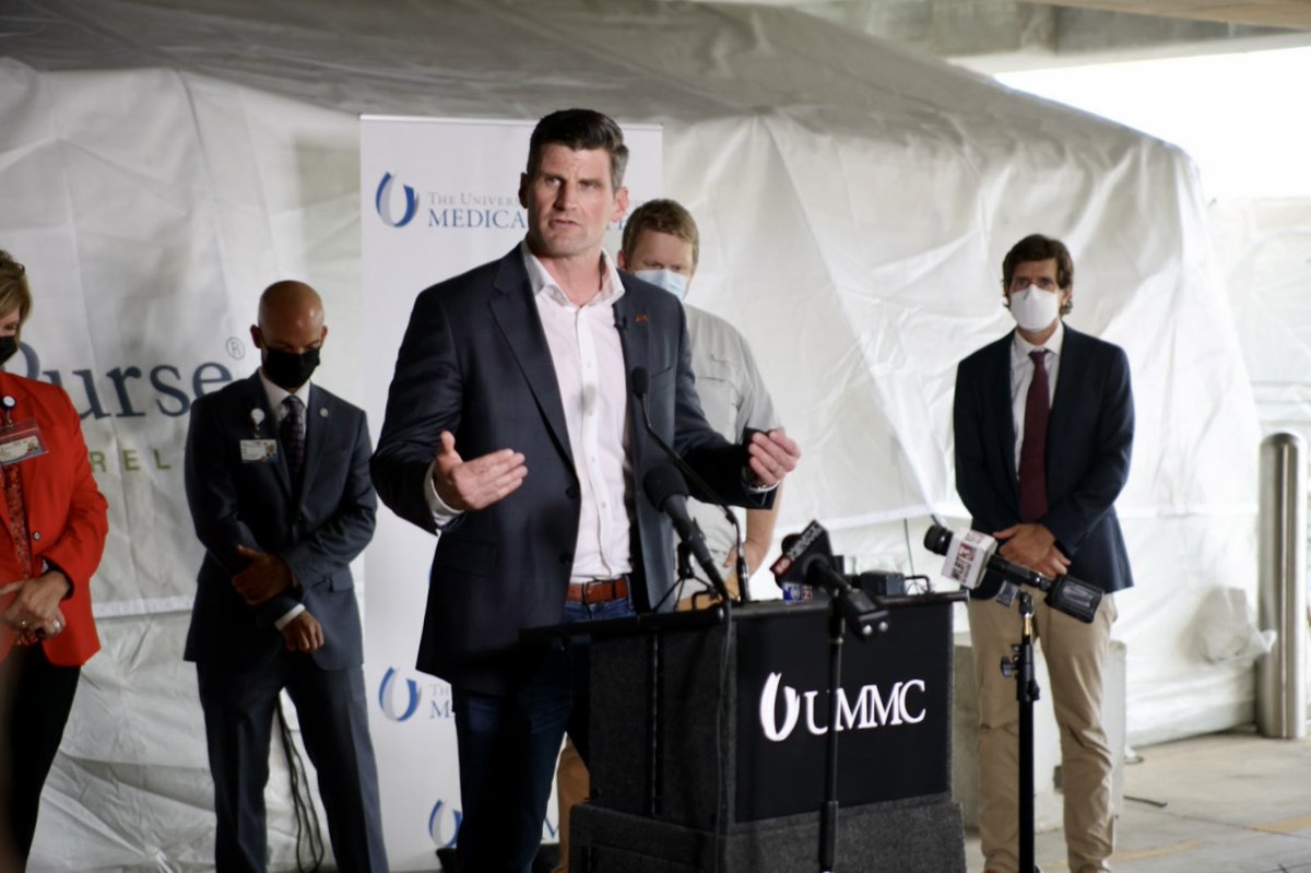 UMMCnews's tweet photo. “Do the right thing. And as everyone behind me said: get vaccinated.” - Edward Graham from @SamaritansPurse shares that he feels getting the vaccine is a way to care for the more vulnerable in the community. https://t.co/6OdPRdIQkQ