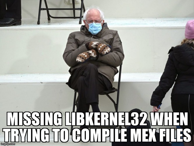 overflow_meme's tweet image. Missing libkernel32 when trying to compile MEX files stackoverflow.com/questions/6882… #cpp #mex #msys2