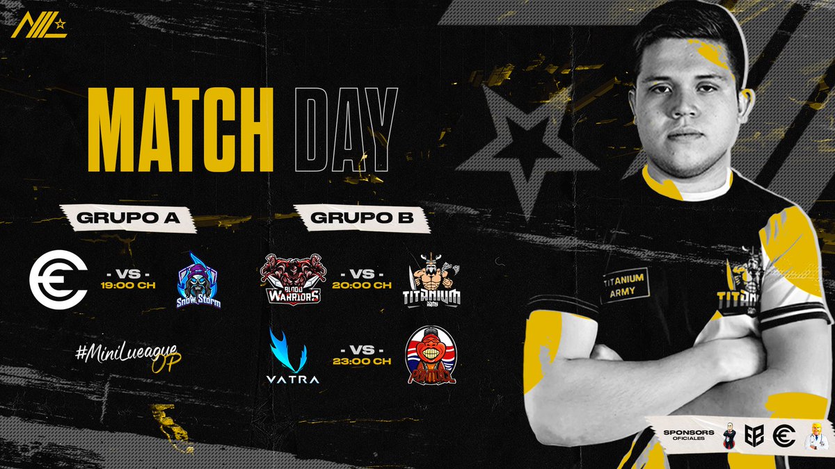 MiniLeagueOP's tweet photo. #CR | ¡Grupo A y B - Jornada 2! 🔥

 En el día de hoy viviremos 3 grandes encuentros, tendremos luchas por el liderato y la permanencia.

19:00 🇨🇱 transmite @Aaron_Sa_Ra

20:00 🇨🇱 transmite @DxJoseGaming

23:00 🇨🇱 transmite @kevincito_CR

#MiniLeagueOP 🤩 https://t.co/KKff5DgjVK