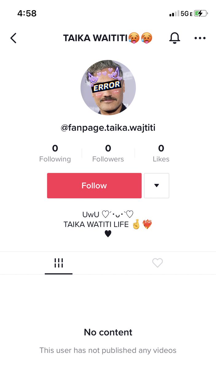 mcuwaititi's tweet photo. i bet this is taika’s secret tiktok https://t.co/MUs84rdJyd