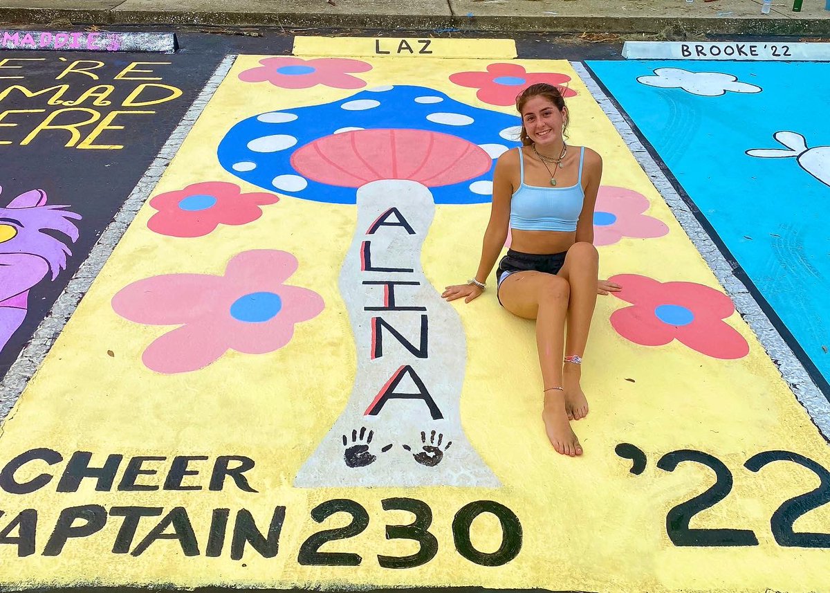 rrhsknights's tweet photo. Some scenes from the @rrhsclassof2022 parking spot painting on a RAIN FREE afternoon. #AboutTime #FinallyDry #SoHotTho https://t.co/3hWrz8P7u1