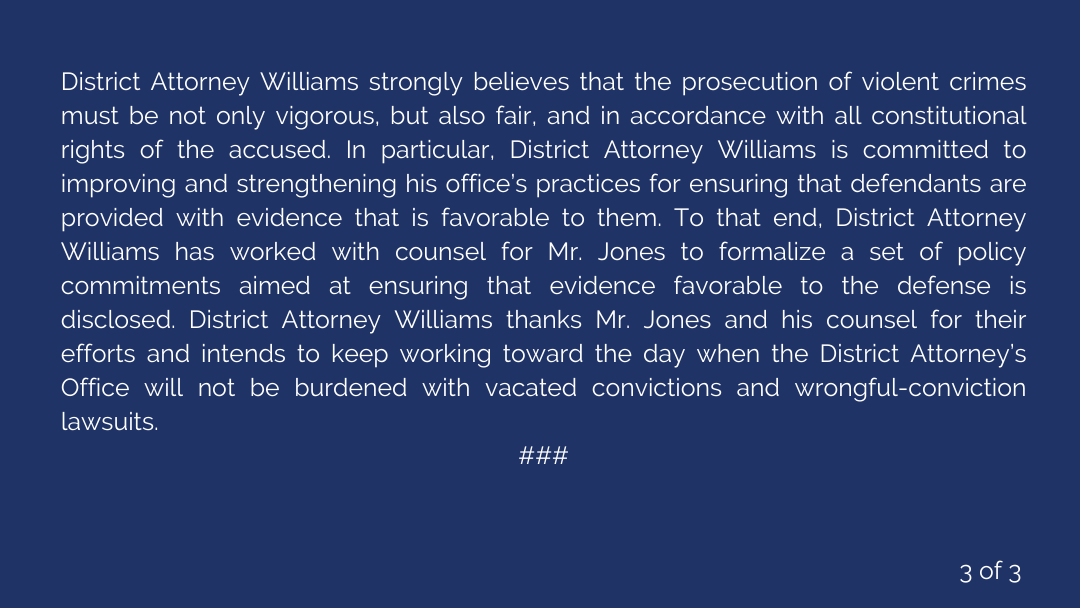 New Orleans District Attorney Jason Williams tweet media