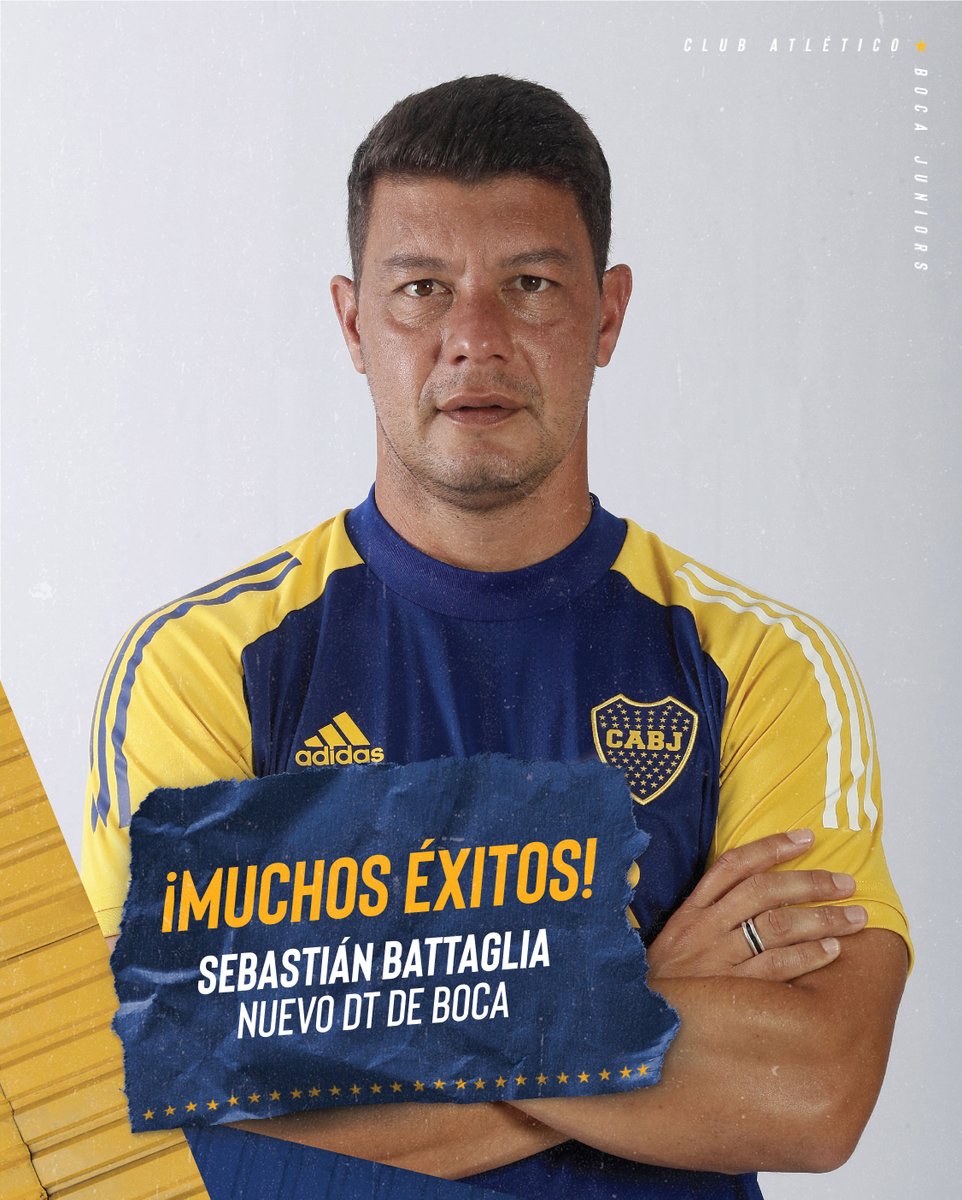BocaJrsOficial's tweet photo. 👋 ¡Hola, Seba!

¡Éxitos en esta etapa como entrenador del primer equipo! 💙💛💙 https://t.co/tS4u8HGFcJ