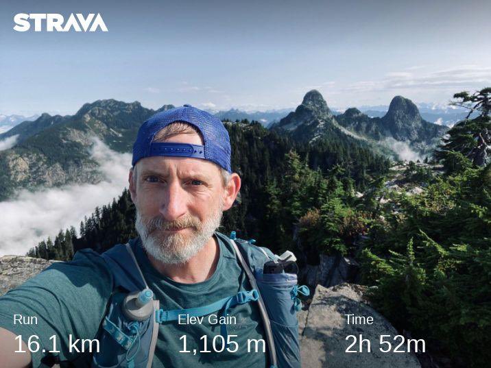 MikeSenior's tweet image. I hiked up to Mt Unnecessary this morning. It was cool and smoke free and  just perfect conditions. Such a great view of The Lions from here. #seenonmyrun #baggerchallenge