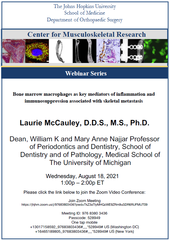 Johns Hopkins Center for Musculoskeletal Research tweet media