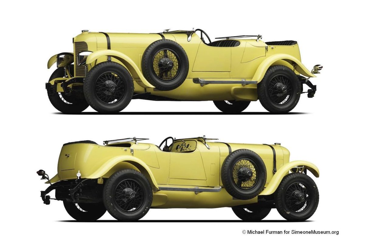 SimeoneMuseum's tweet photo. #TheSimeone 1929 duPont Model G Le Mans Speedster did not actually compete at Le Mans.
It was built after the 1929 Le Mans as a duplicate and to commemorate the single duPont car that entered and raced that year.
#TheyWereThere https://t.co/jpokfWqxrc