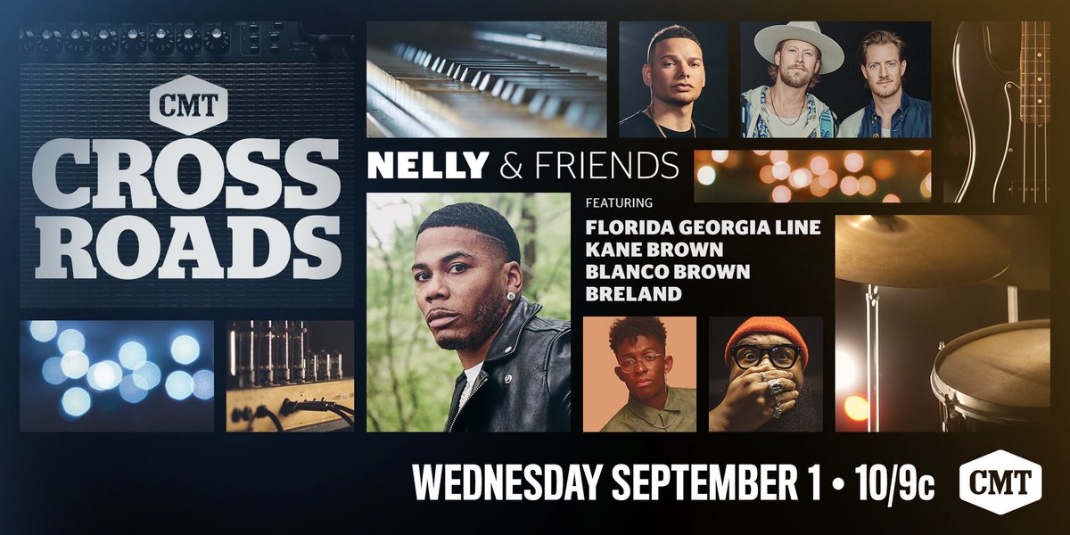 FLAGALine's tweet photo. This is going to be a fun one y’all! Stoked to be a part of #CMTCrossroads: Nelly &amp; Friends, coming to you September 1 on @CMT 🚀 @Nelly_Mo @kanebrown @blancobrown @breland https://t.co/EWhmzWfynO
