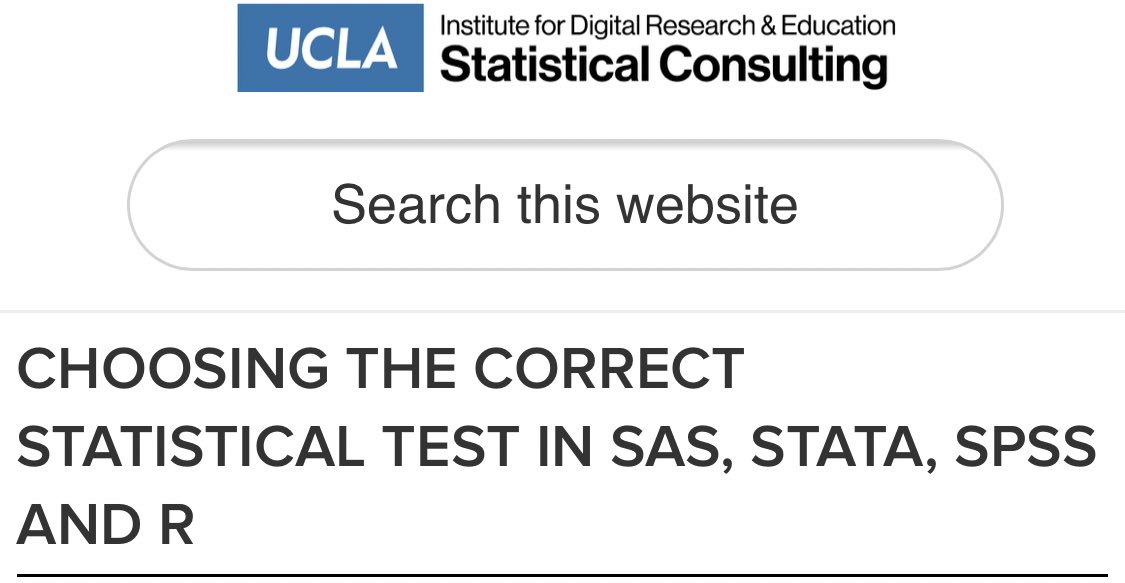 FilsTale's tweet image. لمستخدمي المنهج الكمي في البحوث العلمية … اختيار التحليل الاحصائي المناسب يعد من اهم خطوات منهجية البحث. 

هنا رابط من جامعة UCLA يحتوي على جدول رائع لمعرفة كيفية إختيار التحليل الإحصائي المناسب وايضاً كيفية تنفيذه على SAS وSTATA وSPSS وR.

فضلها ❤️

 stats.idre.ucla.edu/other/mult-pkg…