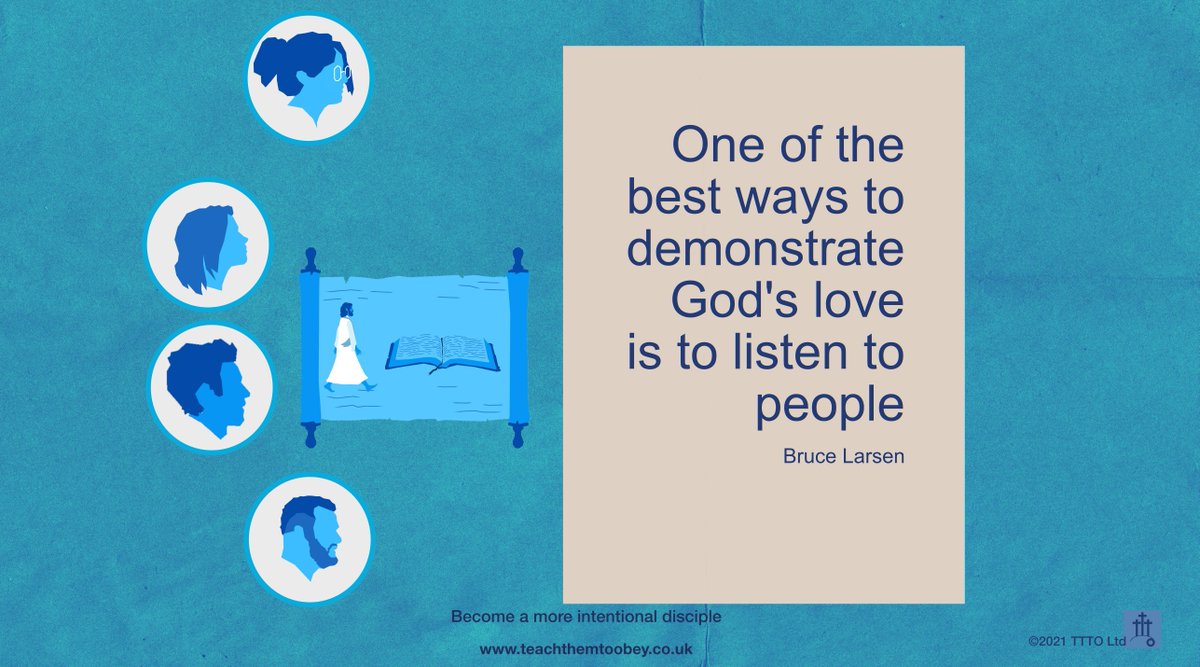 teachthemtoobey's tweet photo. How good are our listening skills?
#commandsofjesus #intentionaldiscipleship #teachthemtoobey #christiandiscipleship #christianleadership #christianfamily #jesus #jesusislord #christian https://t.co/nuHG6PtlNS
