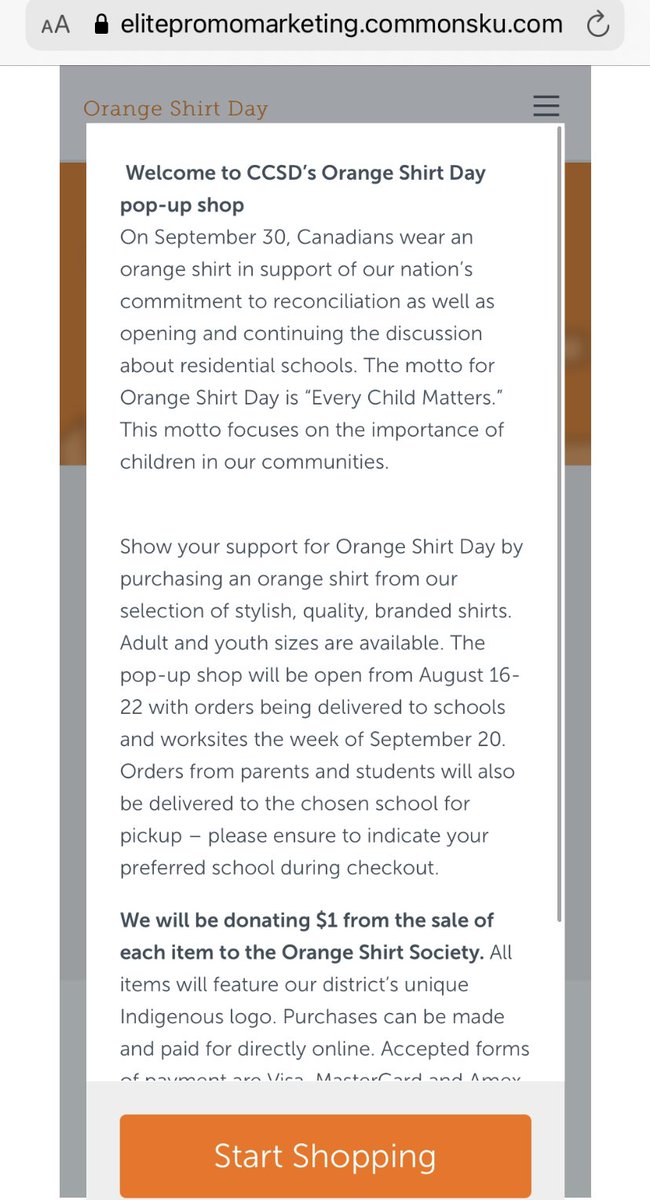 Given the circumstances… does it not seem… I don’t know… INSANE that the @CCSD_edu is donating only $1 a shirt to the Orange Shirt Society?