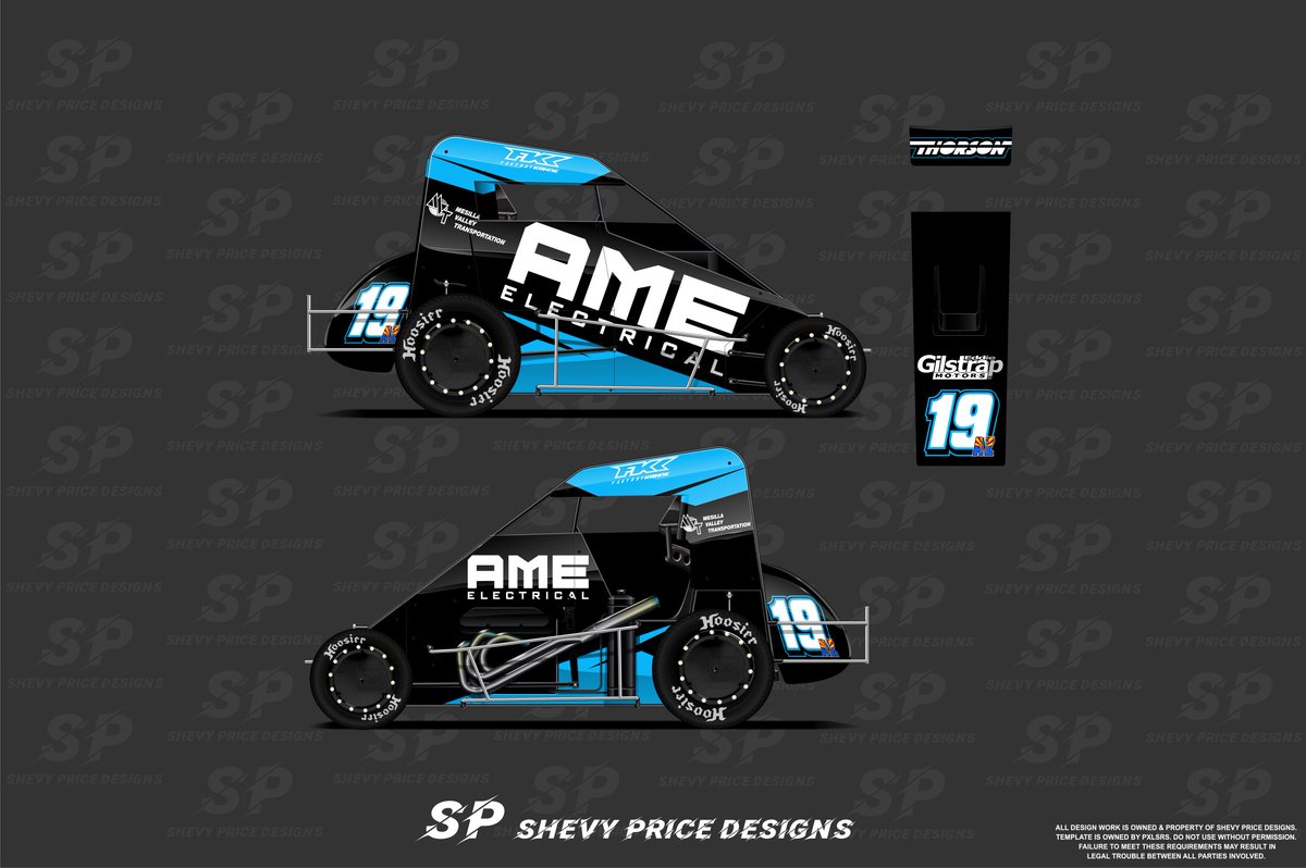 S_PRICE_DESIGNS's tweet photo. 2022 @Tanner_Thorson @AMEelectric livery concepts. @Reinbold19AZ @USACNation #NASCAR #Racing #motorsports #livery #TuesdayVibes #sports #AMEelectrical #AME #electrical #contractors #contracting #FactoryKahne #Arizona #dirt #midget #TannerThorson  #ReinboldUnderwoodRacing #USAC https://t.co/AP7luuXPOi
