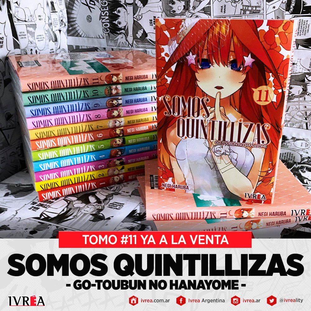 Somos Quintillizas - Go-Toubun no Hanayome (Ivrea Argentina)