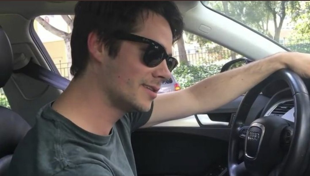 DylansDugout's tweet photo. Dylan O’Brien           Dylan O’Brien
driving:                      driving me crazy: https://t.co/v0hhLTtQTn