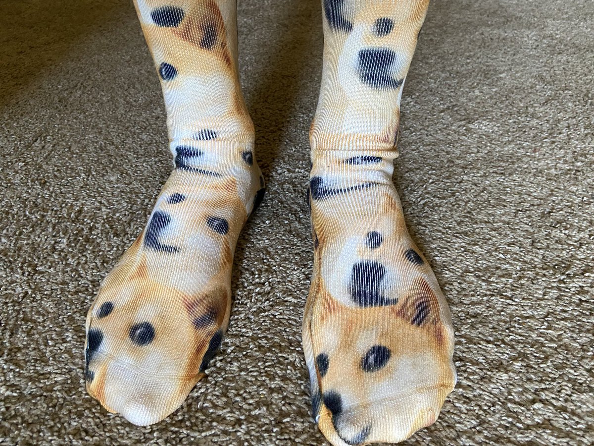 greg16676935420's tweet photo. Just put my rally socks on to try to keep Dogecoin in the 30’s https://t.co/KymKY5n3i0