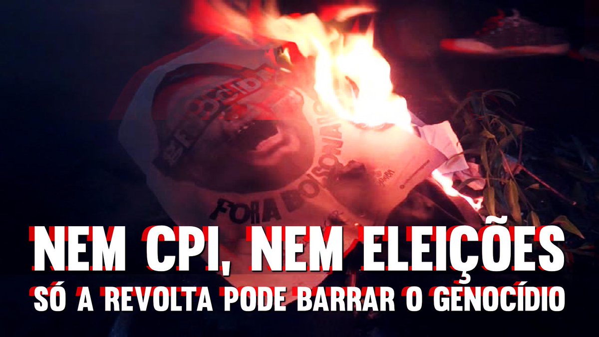 Antimidia_'s tweet photo. Nem CPI, Nem Eleições: Só a Revolta Pode Barrar o Genocídio

Vídeo novo no nosso site:
https://t.co/qxWrX5YPfy

Em colaboração com @FaccaoF https://t.co/Ne36Gax4E5