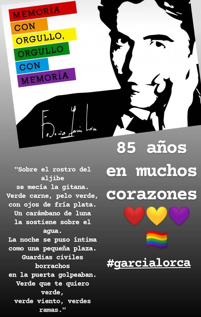 dejotate's tweet photo. 85 años sin García Lorca ❤️💛💜  🏳️‍🌈 https://t.co/iiw2Moy3CR