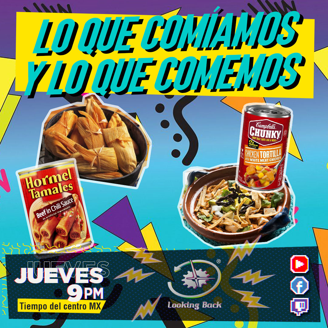 lookingback1995's tweet photo. Sin duda ha cambiado la forma en que nos alimentamos, pasando de lo natural a lo procesado. Este jueves platicaremos sobre lo que comíamos y lo que comemos. Te esperamos a las 9PM por YouTube, Facebook y Twitch. https://t.co/7e8AvMgvPZ