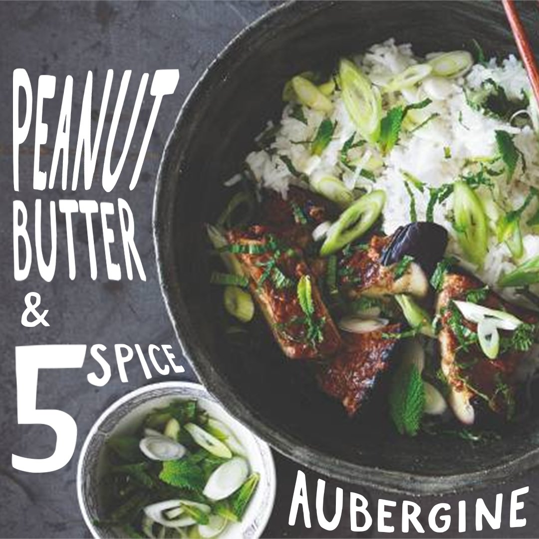 If you haven’t already, this is your sign to make peanut butter and five spice aubergine with basmati rice.

Incredibly simple to make and packed full of flavour. Sharing is definitely optional...

bit.ly/FiveSpiceAuber…

#PlantBasedInspo