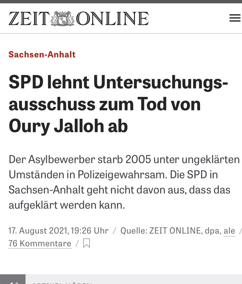Was für eine widerliche, verachtenswerte und erbärmliche Truppe an Verräter*innen. Oury Jalloh, das war Mord und die SPD schützt die Mörder.