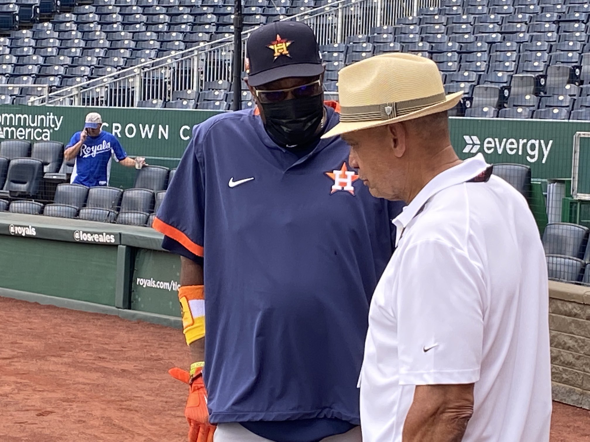 Brian McTaggart on X: Dusty Baker with Reggie Jackson, who made his MLB  debut on June 9, 1967 for the Kansas City Athletics in Kansas City.   / X