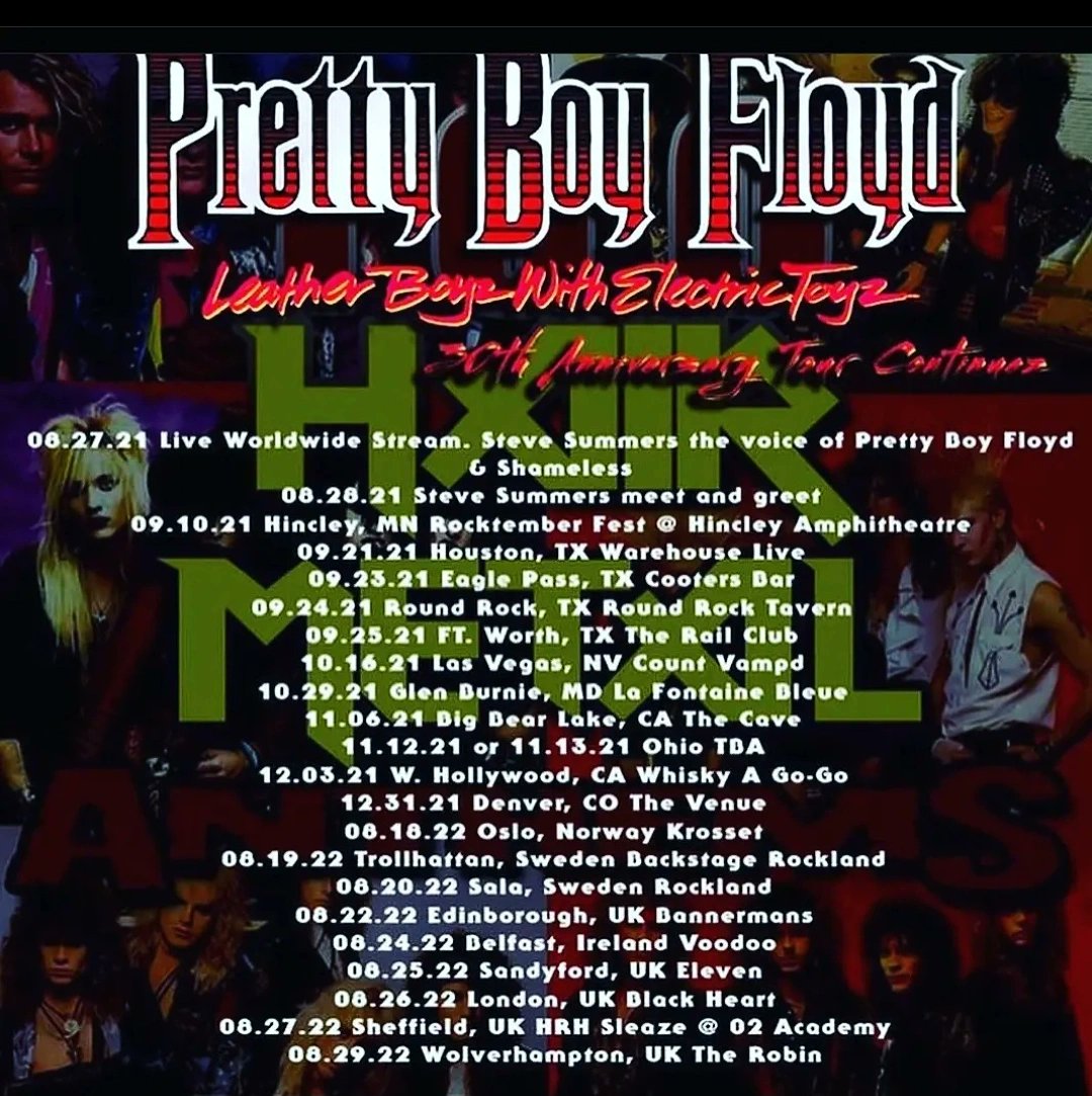 RockLovesMe2's tweet image. #ShowAlert from #PrettyBoyFloyd They are
going to be busy from the
USA to The UK! 🎶🎫