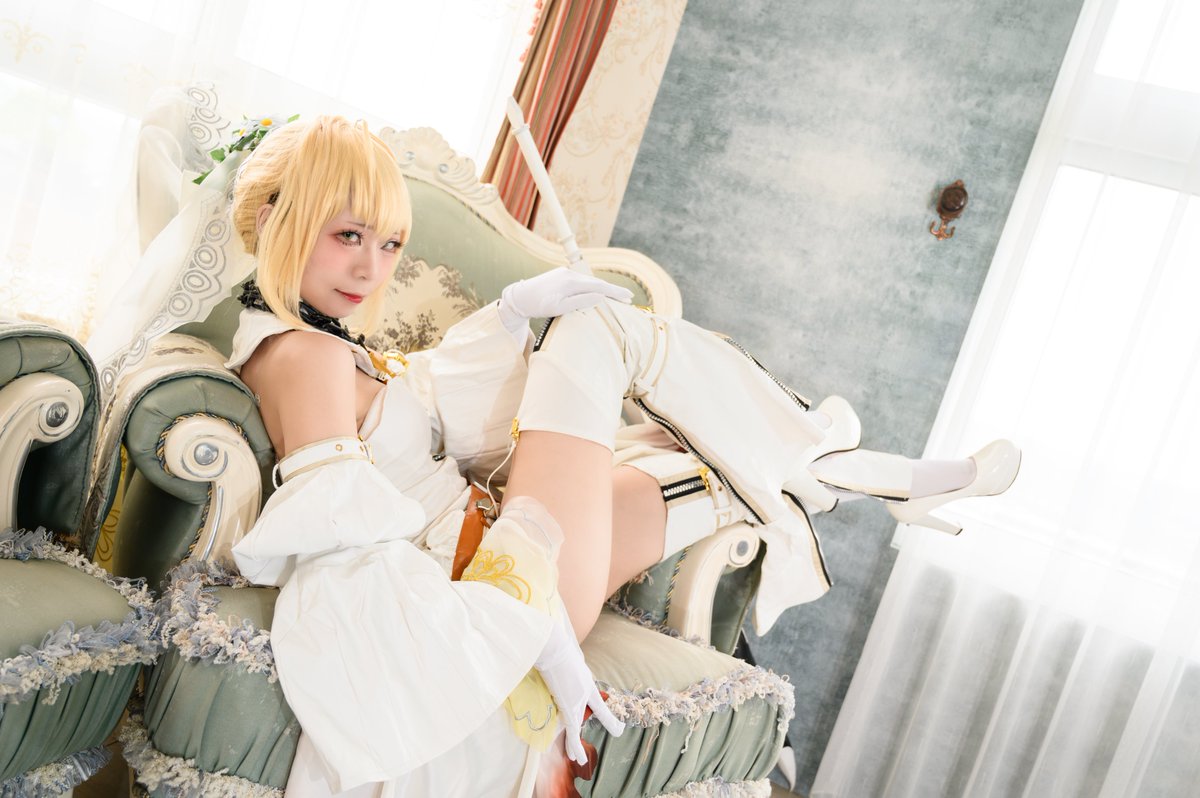 iCOS FGO ネロ・クラウディウス〔ブライド〕 セイバー 花嫁 コスプレ-