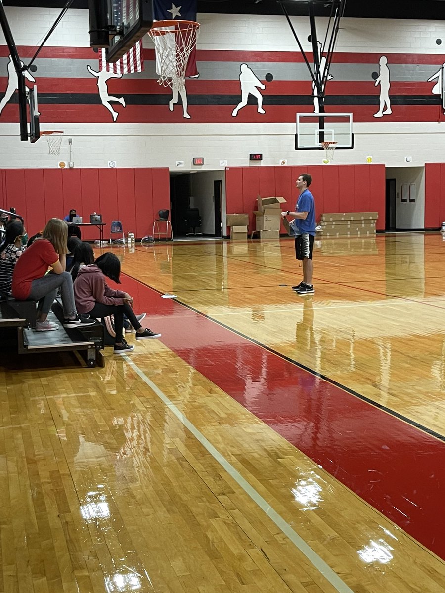 Loved seeing former East Bronco @CoachDrewSmith teaching PE on his first day of school!!! So happy to be working with him!! #eastunity  #feelingold