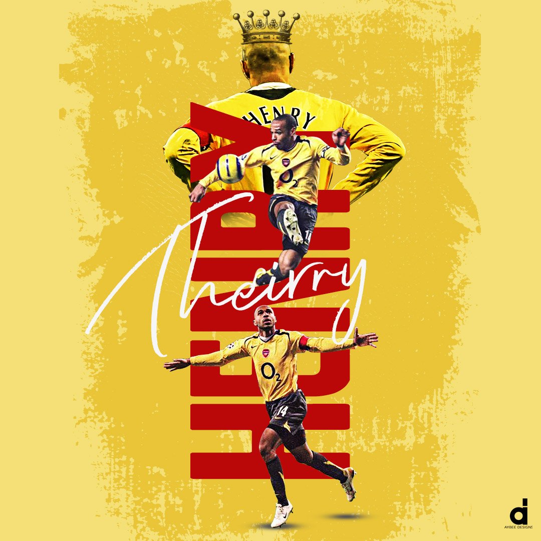 Salute the King. Happy Birthday Theirry Henry  the Invincible 