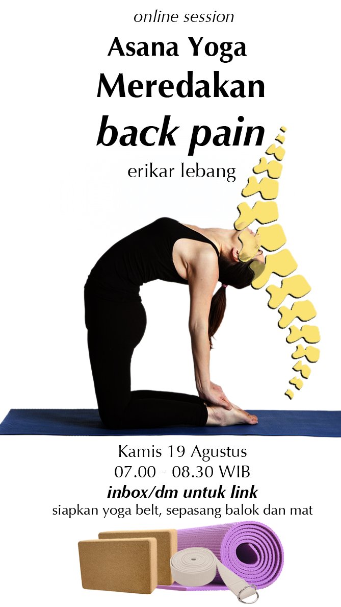 Kalau ada yang tertarik DM ya

#Yoga #BackPain #YogaForBackPain