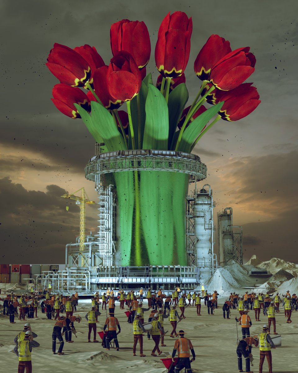 beeple's tweet photo. TULIP SEASON https://t.co/ne2gC8Ja9B