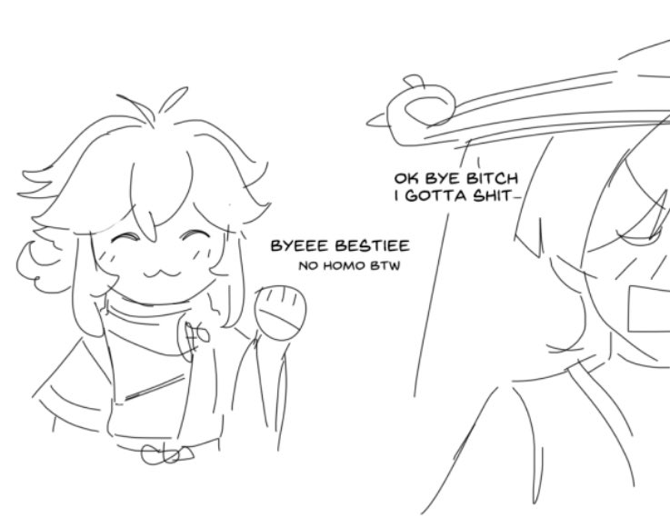 this dialogue in my sketches is still funny to me 