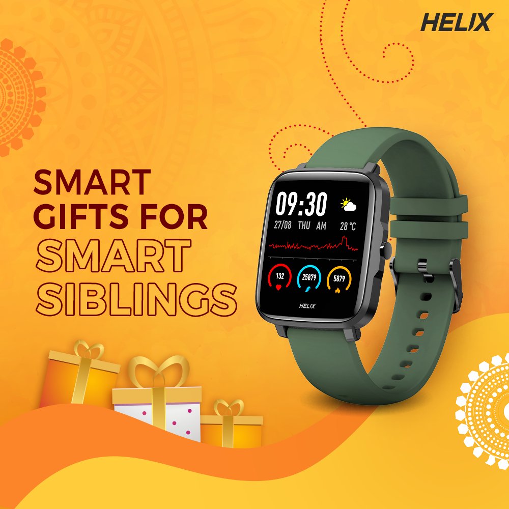 Helix_Watches's tweet photo. Your search for the perfect gift this #RakshaBandhan is now over! Itโs time to gift your sibling a stylish fitness companion.
COD Available. Shop Helix Smart 2.0 today! https://t.co/cEDv7c3q8M
#HelixIndiaย #HelixSmart2 #Rakhi #HappyRakhi #Rakhi2021 #RakshaBandhan2021 https://t.co/Z5pEopCGfR