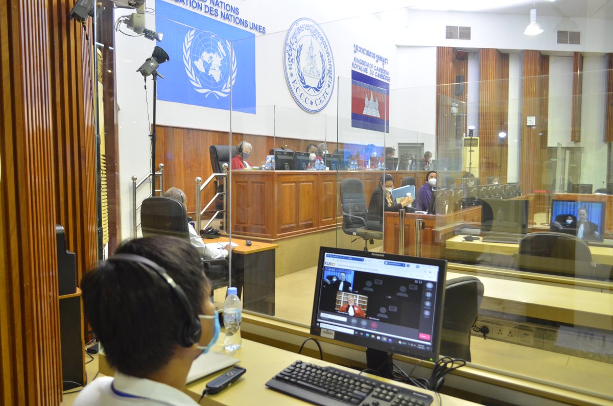 KRTribunal's tweet photo. Main topics of 2nd day (17 August) Appeal Hearings in #CASE002/02 of the Supreme Court chamber of #ECCC focused on Grounds of appeal relating to the Trial Chamber’s jurisdiction and Grounds of appeal relating to the crimes for which #KHIEUSamphan was convicted. https://t.co/dWTs8cawxI