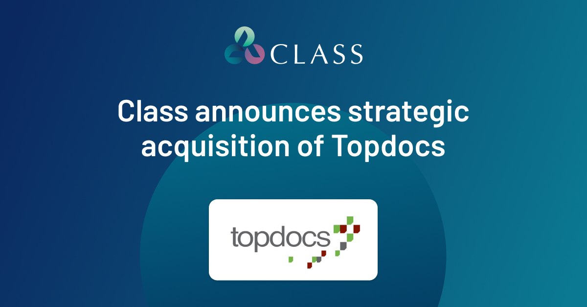Class and NowInfinity is proud to announce the acquisition of <a href="/Topdocs_Melb/">Topdocs</a>, a legal #documentation software provider. The #acquisition demonstrates Class's commitment to building robust wealth #accounting and documentation solutions for our customers: bit.ly/3mdQifc